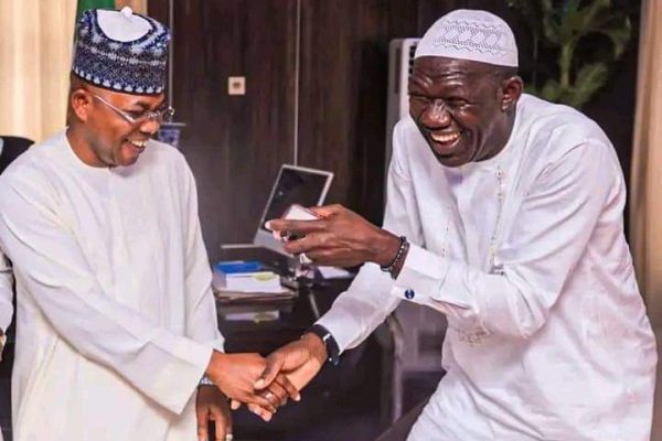 Kogi State Governor, Ahmed Usman Ododo and Kogi State Commissioner for Solid Minerals and natural resources, Engineer Mohammed Abubakar Bashir Gegu