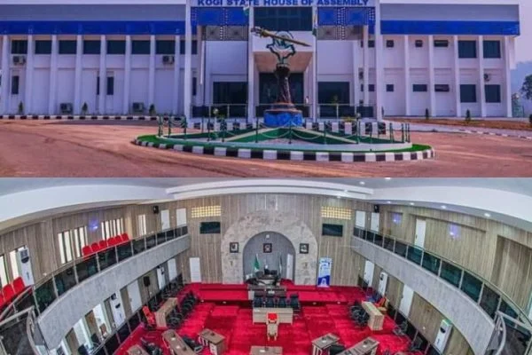 Kogi Assembly condemns attack on government lodge, urges Tinubu to remove EFCC Chairman, Olukoyode. The Kogi State House of Assembly complex Lokoja
