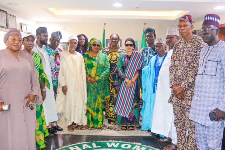 All progressives Congress, APC, National Women Leader, Dr. Mrs. Mary Alile Idele (M) and defectors from different political parties