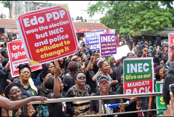Edo 2024: Edo PDP Women Decry Election Rigging, Vow to Recover Ighodalo's Stolen Mandate