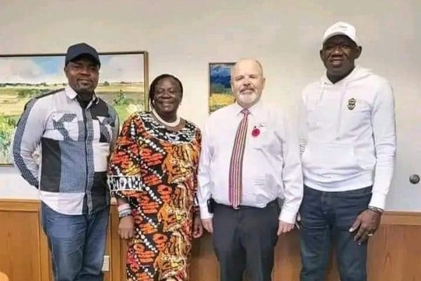 Director General, Research and Development, Mr. Moses Okeize-Okafor, (L), Secretary to the Government of Kogi State, Dr. Folashade Ayoade (M)Hon. Commissioner for Solid Minerals and Natural Resources Engineer Bashir Mohammed Abubakar Gegu (R)