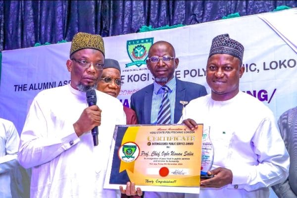 Kogi Poly Alumni Honour Prof. Salisu Ogbo Usman for Public Service