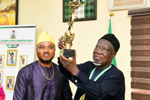 Engr Ahmed Khadi Amshi, National Assembly Service Commission, NASC, Executive Chairman received award for exceptional leadership