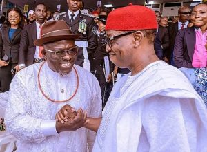 Delta State Governor, Rt Hon Sheriff Oborevwori and Former Delta State Governor, Senator Dr Ifeanyi Arthur Okowa, CON.