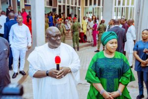 Rt. Hon. Sheriff Oborevwori, Governor of Delta State,  his wife and Delta State First Lady, Deaconess Tobore Oborevwori