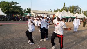 Fulani cultural troupe performing at 2024 WASA of 177 guards battalion Keffi.