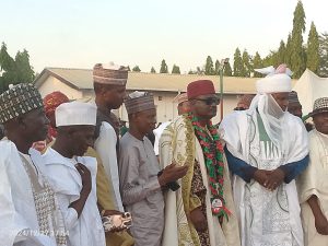 Maj. Sani with traditional rulers at WASA 2024.