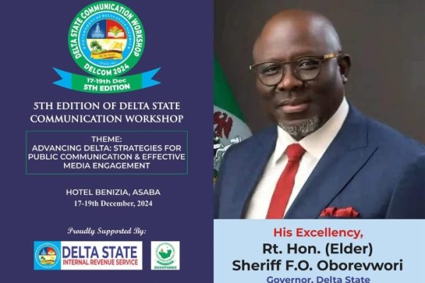 Delta State Governor, Rt Hon Sheriff Oborevwori