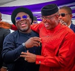 Delta State Governor, Rt. Hon Francis Oborevwori and Senator Ovie Omo-Agege, former the Deputy Senate President