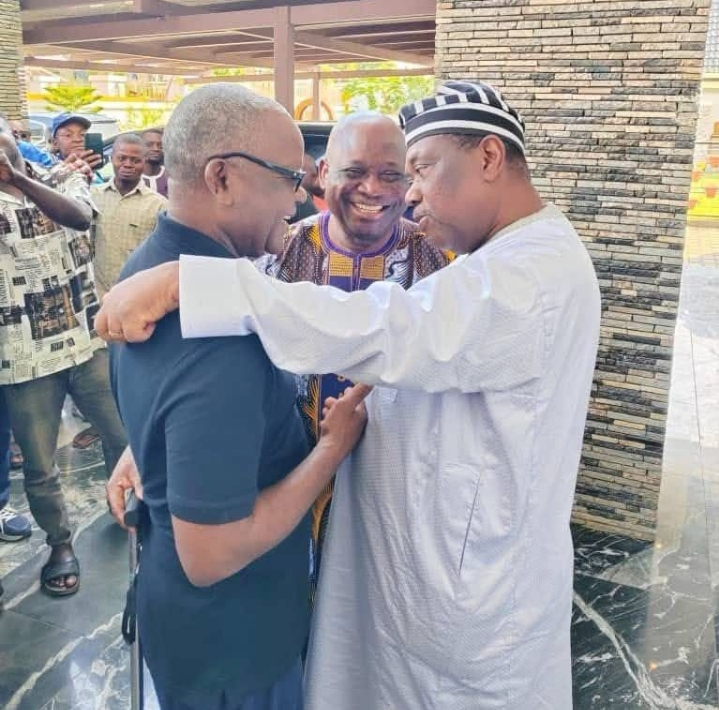 Immediate past Governor of Benue State, Chief Samuel Ortom and Secretary to the Government of the Federation, SGF, Senator George Akume