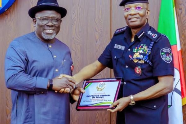 Delta State Governor, Rt Hon Sheriff Oborevwori and Inspector General of Police, IGP Egbetokun