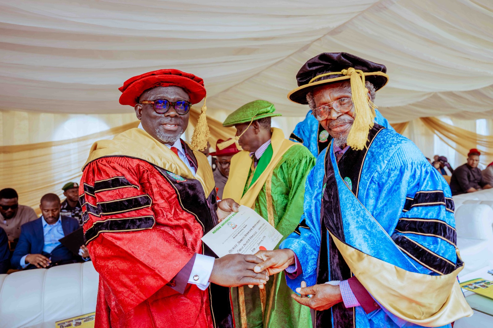 Governor of Delta State, Dr (Elder) Sheriff Oborevwori received Award of doctorate degree