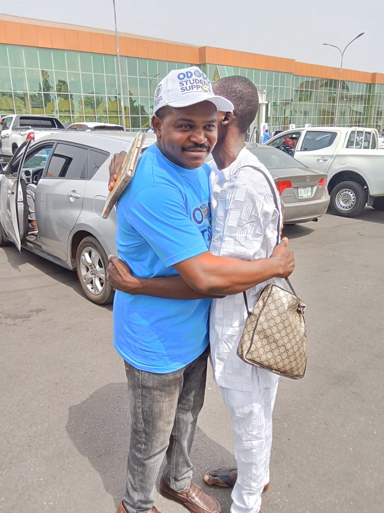 Comrade Benjamin Jeremiah Ojodale, Chairman of the National Youth Council of Nigeria (NYCN) in Kogi State exchanging pleasantry with Yahaya Idris, Blogger and Publisher of the Global Times Nigeria