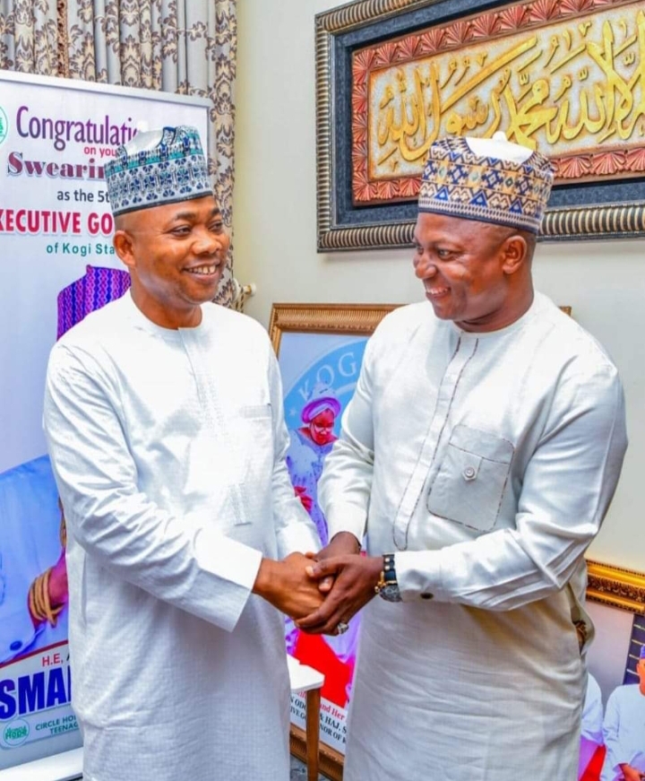 Kogi State Governor, Alhaji Ahmed Usman Ododo and Prof. Salisu O. Usman PhD, FCIA, FABEN Rector, Kogi State Polytechnic, Lokoja.