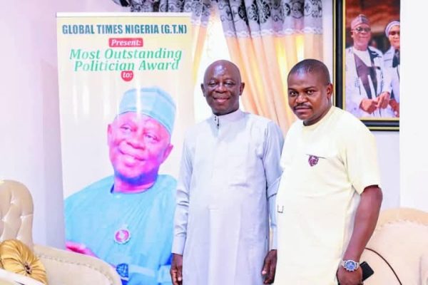 Rt. Hon. Ibrahim Balarabe Abdullahi, the immediate past speaker of the Nasarawa State House of Assembly and Comarade Benjamin Jeremiah Ojodale, Chairman Kogi State chapter of the National Youth Council of Nigeria (NYCN)