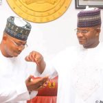 Kogi State Governor, Ahmed Usman Ododo and Former Kogi State Governor, Yahaya Adoza Bello