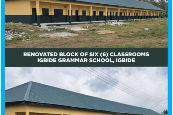 Obiodeh Commends Oborevwori as Delta State Gov't Renovates Igbide Schools