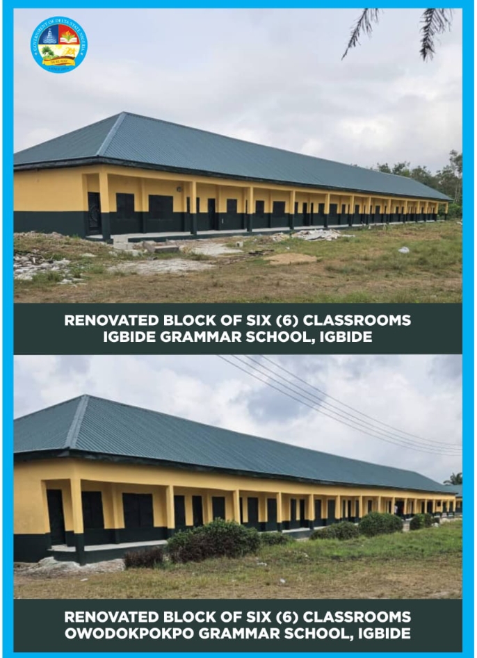 Obiodeh Commends Oborevwori as Delta State Gov't Renovates Igbide Schools