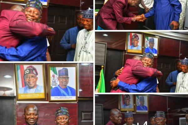 Images of immediate past Speaker of the Nasarawa State House of Assembly, Rt. Hon. Ibrahim Balarabe Abdullahi when he led a delegation to visit Commissioner for Environment and Natural Resources, Barrister Isaac Danladi