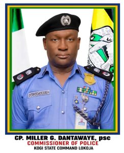 Commissioner of Police (CP) Miller G. Dantawaye of the Kogi State Police Command