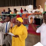 The Newly elected officials, SSANU, Nasarawa State Chapter during the swearing into office.