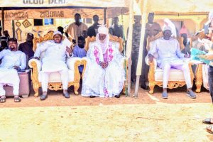 Chief Engr. Muhammed Abubakar Bashir Gegu, the Kogi state Commissioner for solid minerals and natural resources and Nyiwo of Gegu Beki chiefdom, HRH. Alhaji Muhammed Abba AlhassanPhoto credit: Joseph Kpanaki 