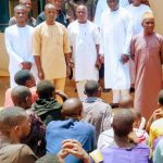 Senator Wadada delegation and inmates who regained their freedom