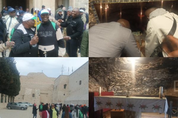 Delta Pilgrims Prayed for Nigeria, Delta at Wailing Wall, Tomb of Jesus