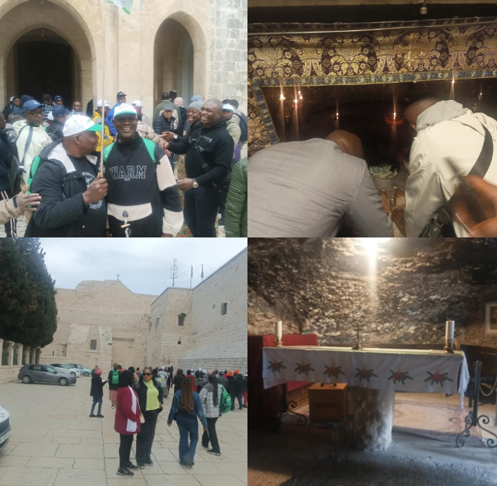 Delta Pilgrims Prayed for Nigeria, Delta at Wailing Wall, Tomb of Jesus