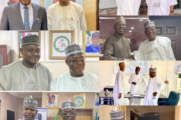 Images of Rt. Hon. Dr. Musa Ahmed Mohammed, the Accountant General of Nasarawa State visiting SEC members in Lafia