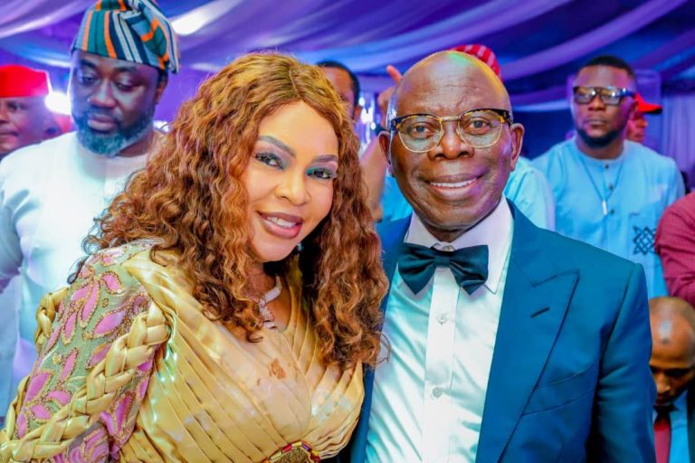 National Woman Leader of the All Progressives Congress (APC), Dr. Mary Alile Idele and former Edo State Governor, Senator Adams Aliyu Oshiomhole