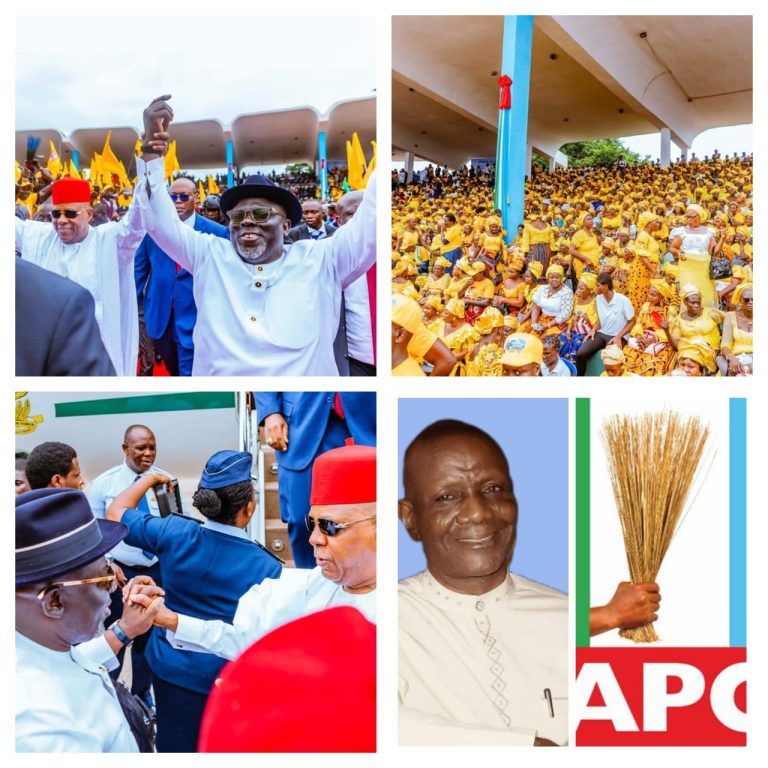 VP Shettima presents APC flag to Oborevwori
