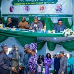 Honourable Silas Ali Agara, the Director General of the National Directorate of Employment (NDE) and former Deputy Governor of Nasarawa State during a two day review meeting in Abuja