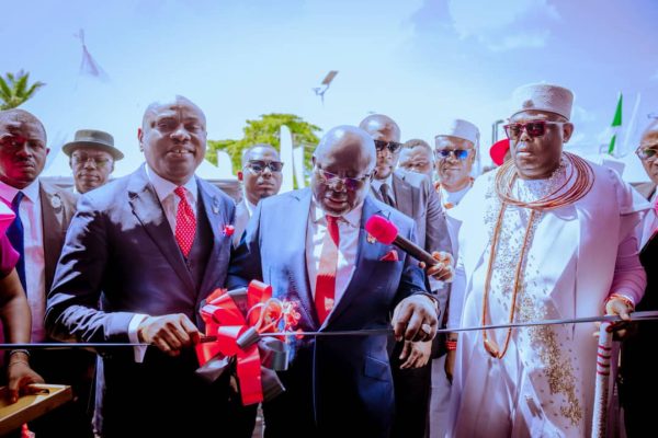 Delta For Investments – Oborevwori Delta State Governor, Rt. Hon. Sheriff Oborevwori commissioning a project