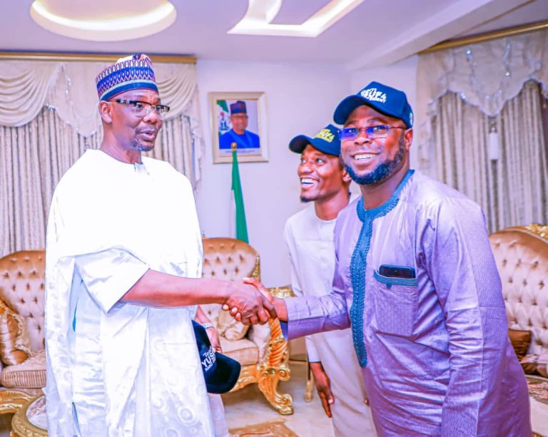 Nasarawa State Governor, Engineer Abdullahi Sule and Comrade Jaafar Muhammad Loko, NYCN Chairman, Nasarawa State