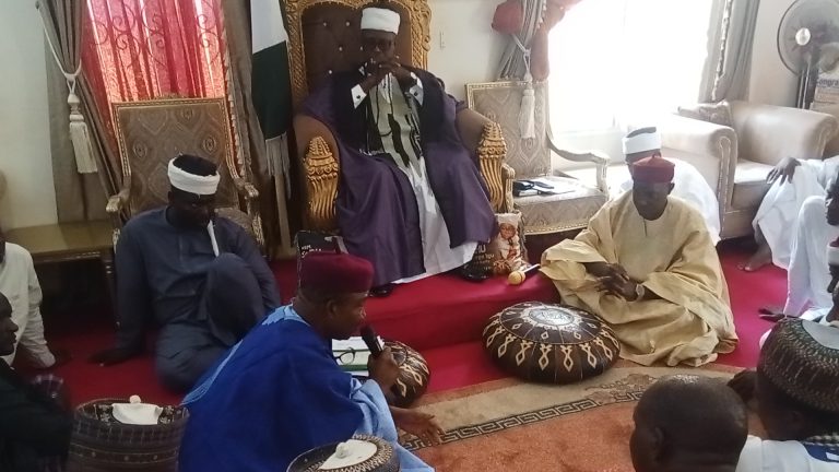 Ohimegye Igu Koton-Karfe, HRM. Dr. Saidu Akawu Salihu addressing his subjects