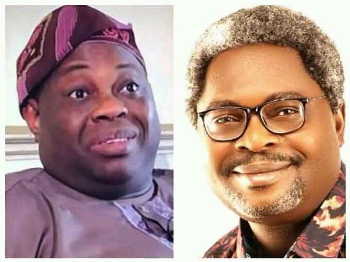Dele Momodu, the publisher of Ovation Photo Book and FCT Minister's Senior Special Assistant on Public Communications and Social Media, Lere Olayinka