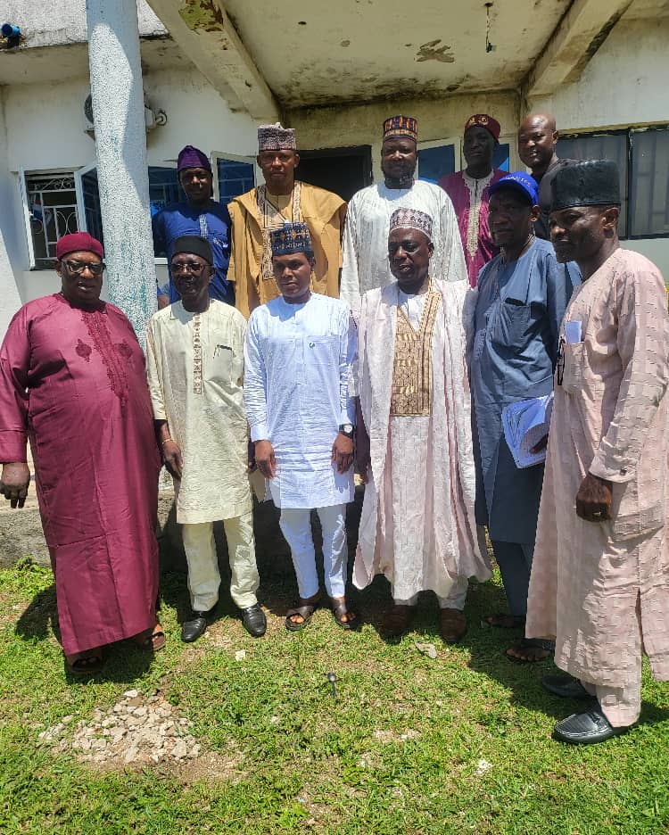 The Deputy Chairman, Kokona local government, in a group photograph with the Chairman of the delegation and other members as well.