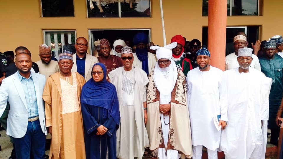 Rt. Hon. Tajudeen Abbas, GCON, Speaker of the House of Representatives in group photograph with stakeholders and traditional ruler