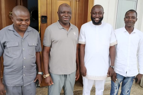 Kogi NYCN Chairman, Benjamin Ojodale meets Senator Yakubu Oseni over his NYCN Presidency ambition From Left: Comrade Benjamin Jeremiah Ojodale, the incumbent Kogi State Chairman of the National Youth Council of Nigeria (NYCN), Senator Yakubu Oseni who represented Kogi Central District from 2019 - 2023, (M), Hon Omonu Joshua aka Level Pumping, former Senior Special Assistant (SSA) to Kogi State Governor and Yahaya Idris, Publisher of Global Times Nigeria online medium