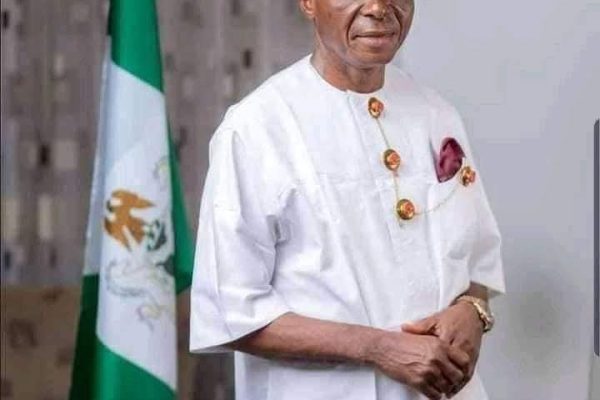 Oborevwori Felicitates James Manager at 65 former Senator representing Delta South Senatorial District, Senator James Ebiowou Manager, CON