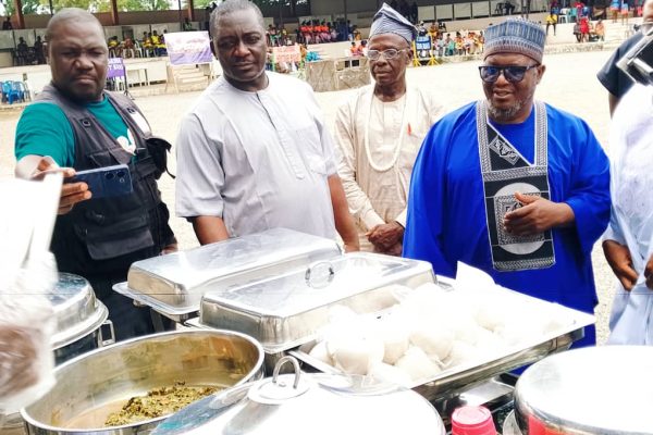 Nsuk’s Theatre Arts Department Promotes Cultural Exchange at Festival of Peace 2025 Dignitaries inspecting traditional dishes at festival of peace 2025.