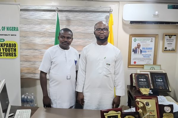 Kogi NYCN State Chairman, Jeremiah Ojodale visits National President Solomon Adodo in Abuja Comrade Benjamin Jeremiah Ojodale, the Kogi State Chapter Chairman of the National Youth Council of Nigeria (NYCN), visited Comrade Solomon Adodo, the National President of the Council, at his office in Abuja