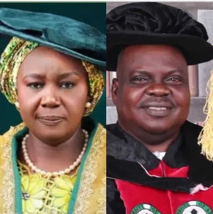 Prof. Lar Patricia Manko, Vice Chancellor of University of Abuja and Prof. Dahida Deewua Philip head of University of Abuja leadership Center