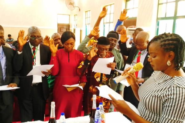 PCRC Karu Area Command Executives Inaugurated for Enhanced Security New officials of PCRC Karu area command, while taking oath of allegiance administered by Barrister Liatu Makama.