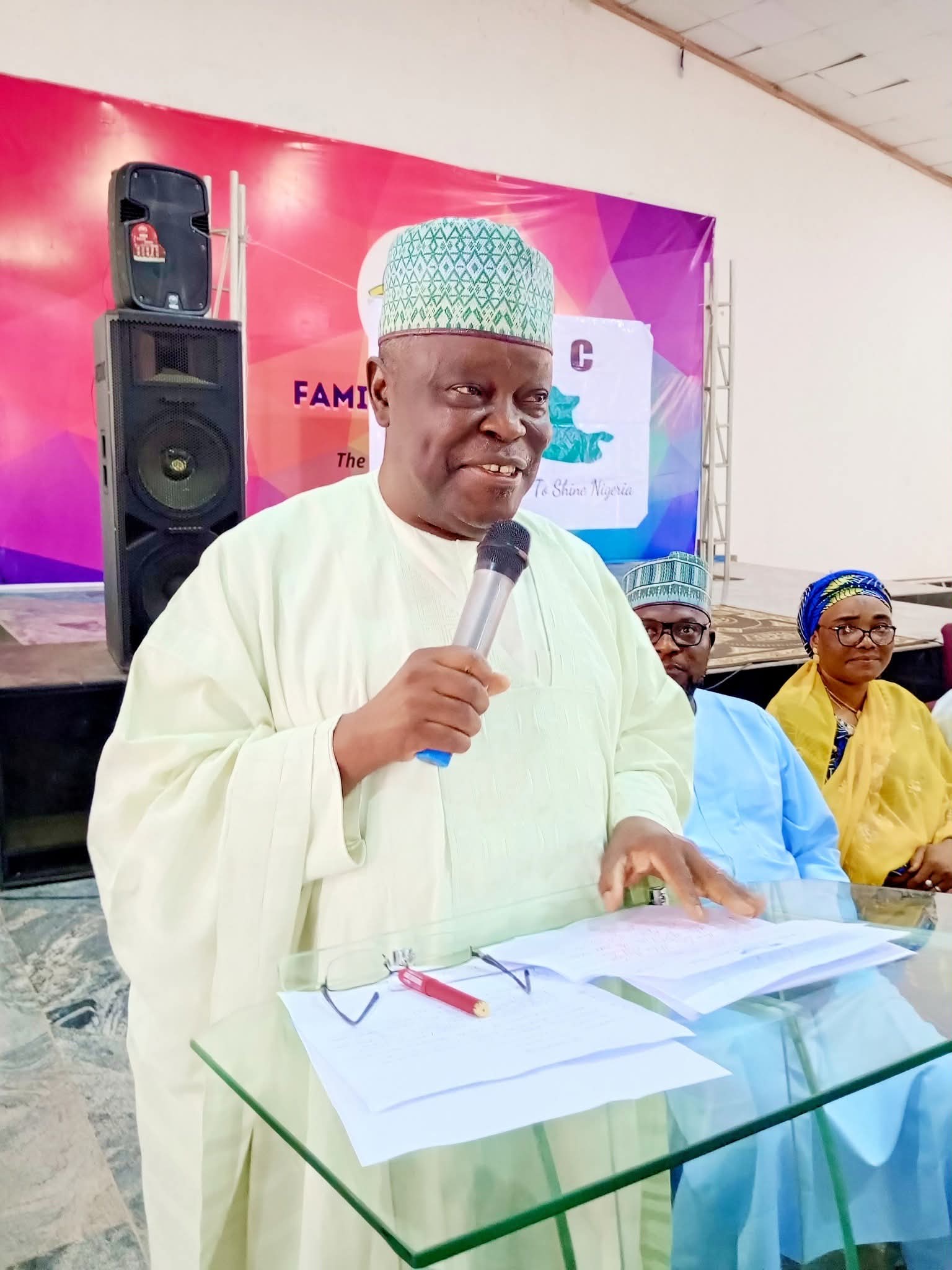 Former Deputy Governor of Nasarawa State, His Excellency Chief John Mike Abdul, the interim chairman of ADC in Nasarawa State