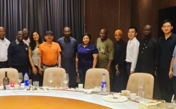NASWAMSA DG Honoured at Lagos Dinner The DG NASWAMSA with Chinese business men during a dinner in his honour in Lagos.