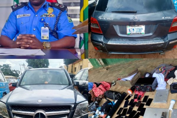 Delta Police Recover Stolen Mercedes Benz, Firearms, Foil Robbery Gang Delta Police Recover Stolen Mercedes Benz, Firearms, Foil Robbery Gang