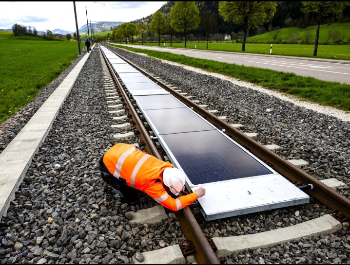 Switzerland generates electricity from railway tracks