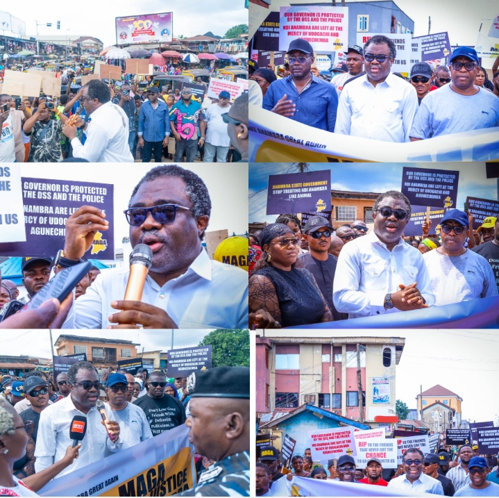 Anambra YPP Guber candidate, Paul Chukwuma, joins peaceful march against Udogachi, SASA operatives